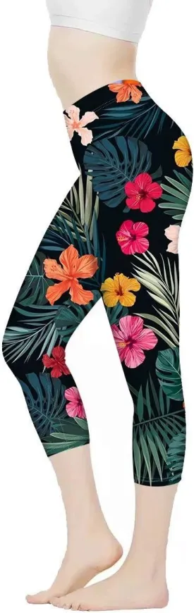 AFPANQZ Leggings for Women High Waist Work Out Yoga Pants Tight Mid Length Seamless Legging Butt Lift XS-3X Sports Wear