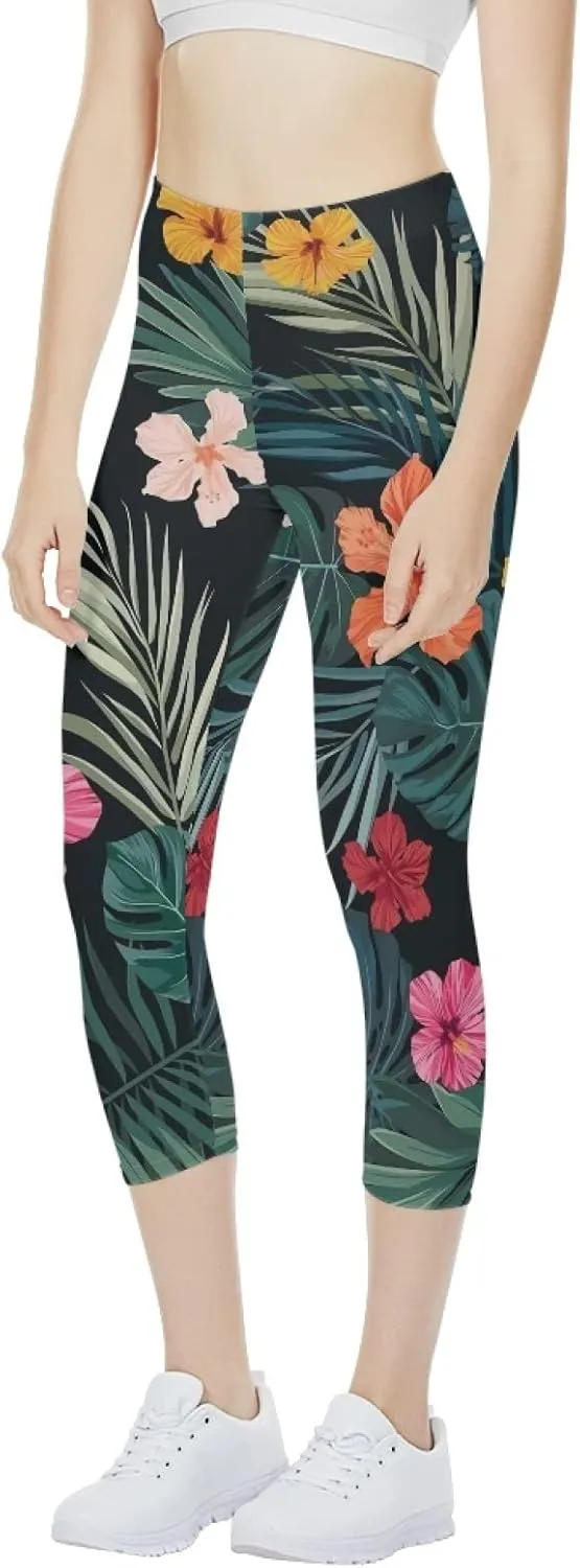 AFPANQZ Leggings for Women High Waist Work Out Yoga Pants Tight Mid Length Seamless Legging Butt Lift XS-3X Sports Wear