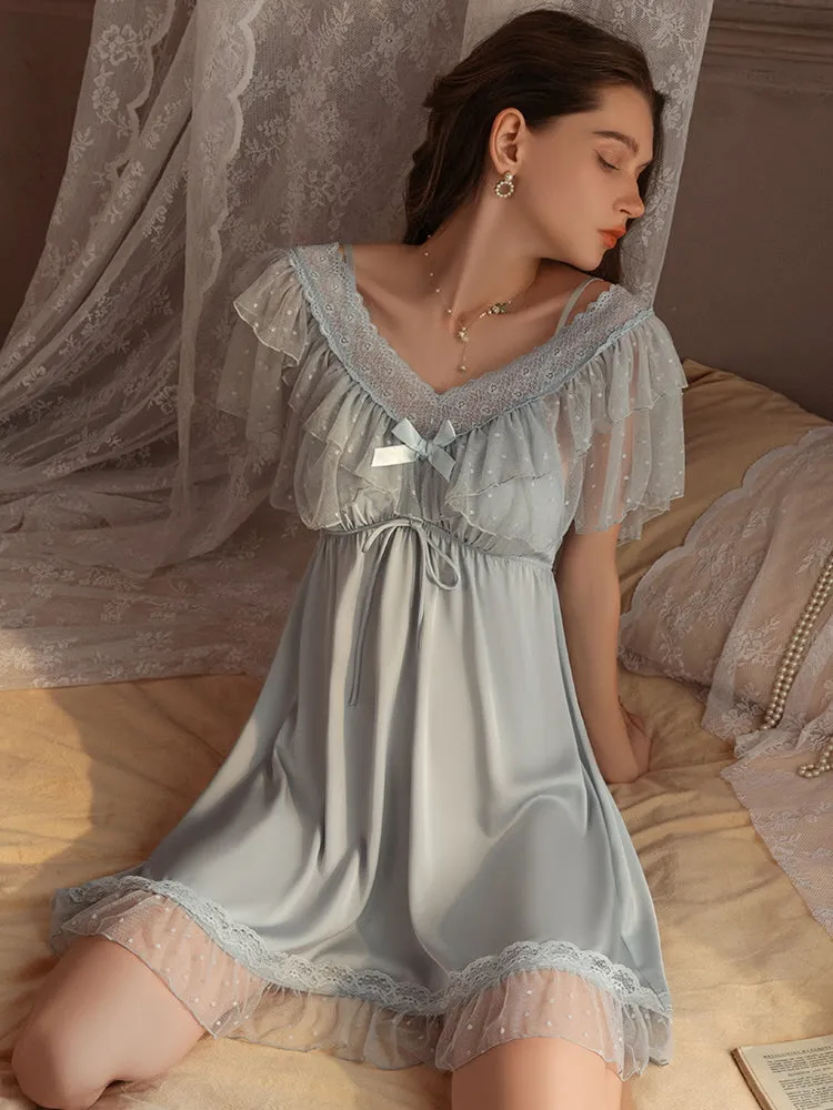 Ava's Enchanted Blossom Nightdress