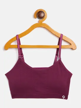C9 Airwear seamless Full Coverage Padded Teen Rib Co-Ord Bra - Wine