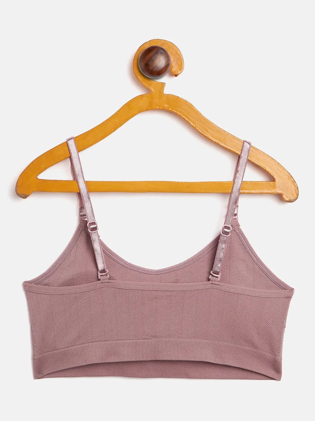 C9 Airwear seamless Full Coverage Padded Teen Rib Co-Ord Bra - Wine