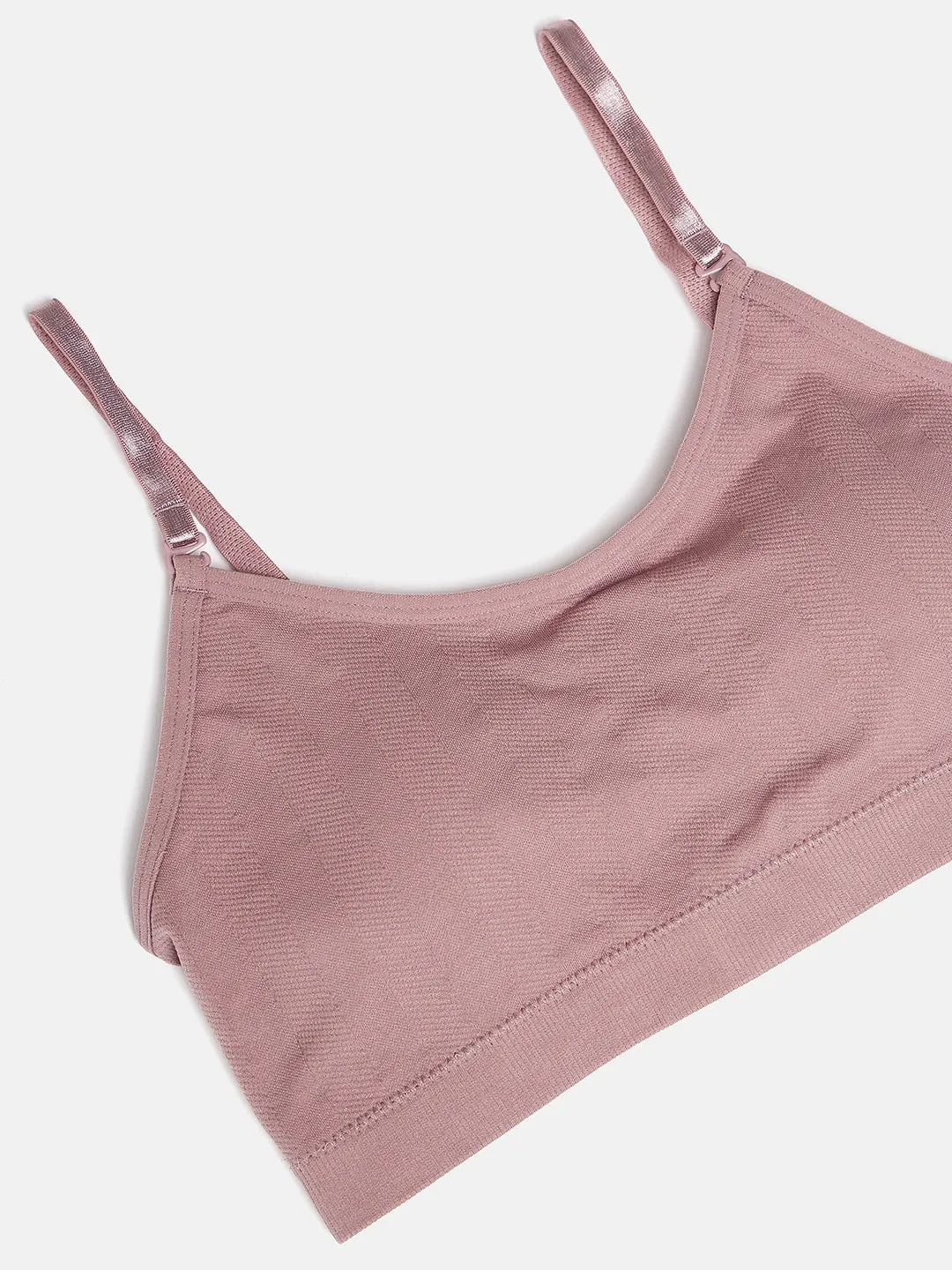 C9 Airwear seamless Full Coverage Padded Teen Rib Co-Ord Bra - Wine