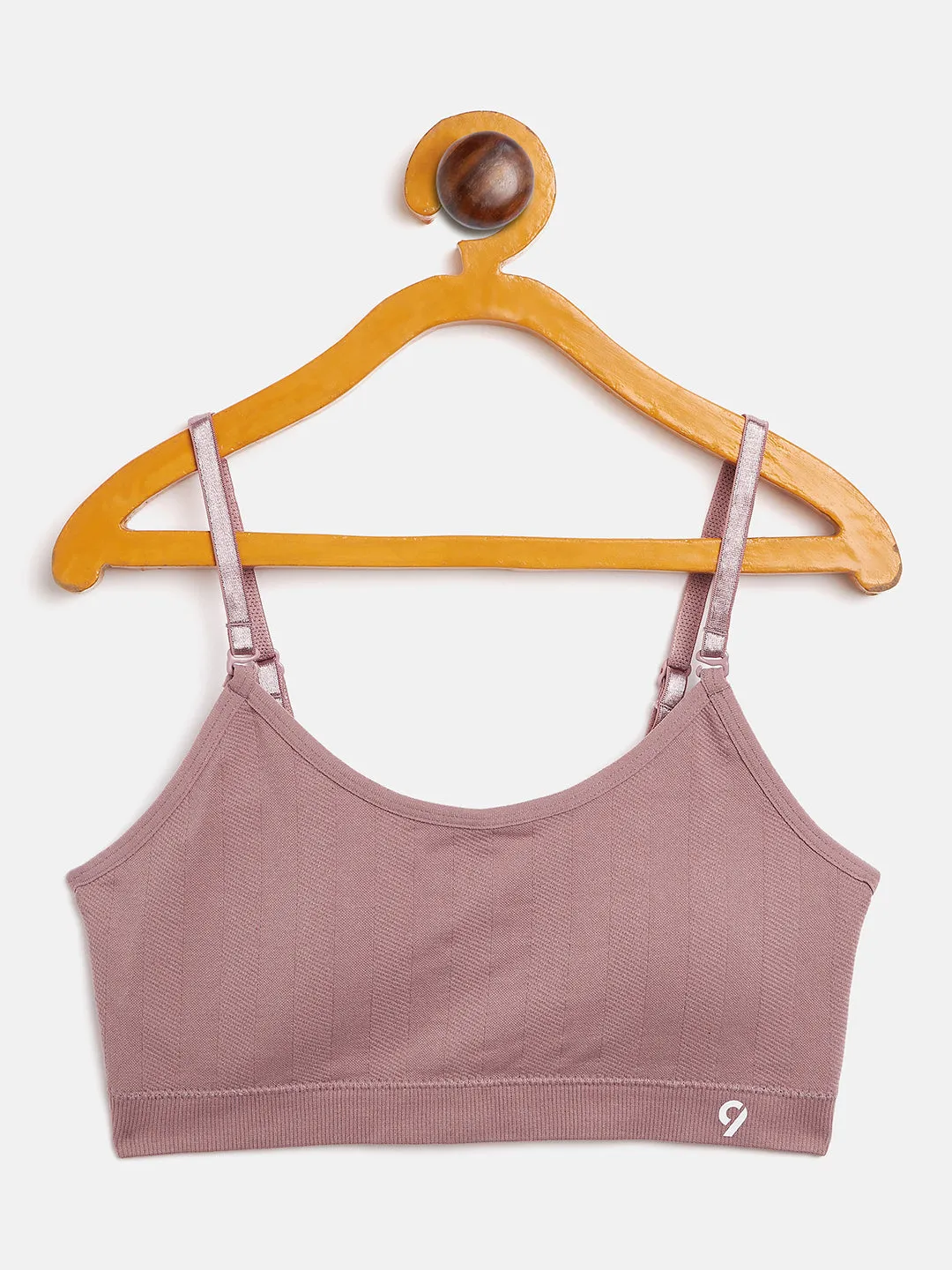 C9 Airwear seamless Full Coverage Padded Teen Rib Co-Ord Bra - Wine