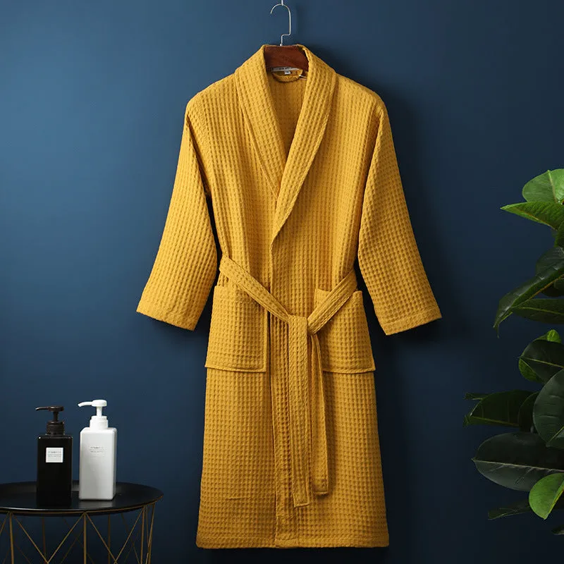 Cotton Waffle Bathrobe