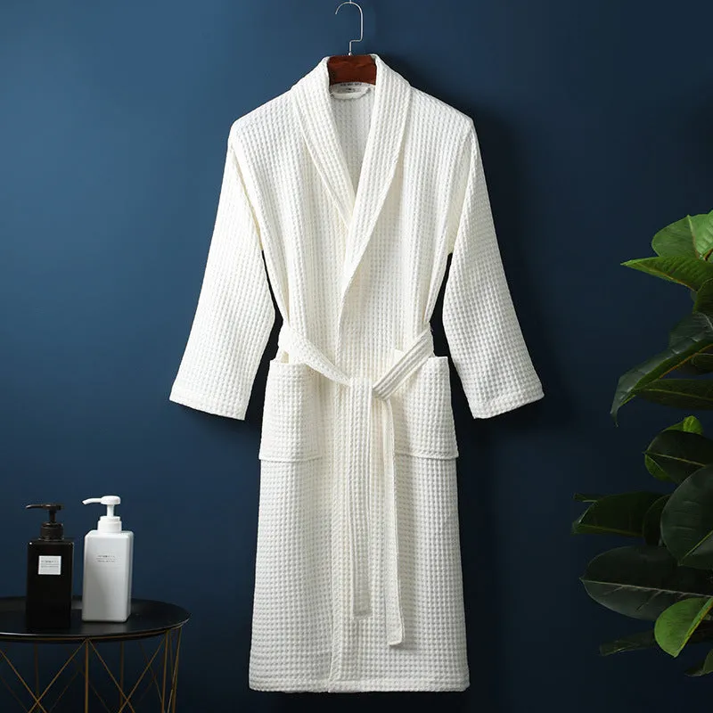 Cotton Waffle Bathrobe