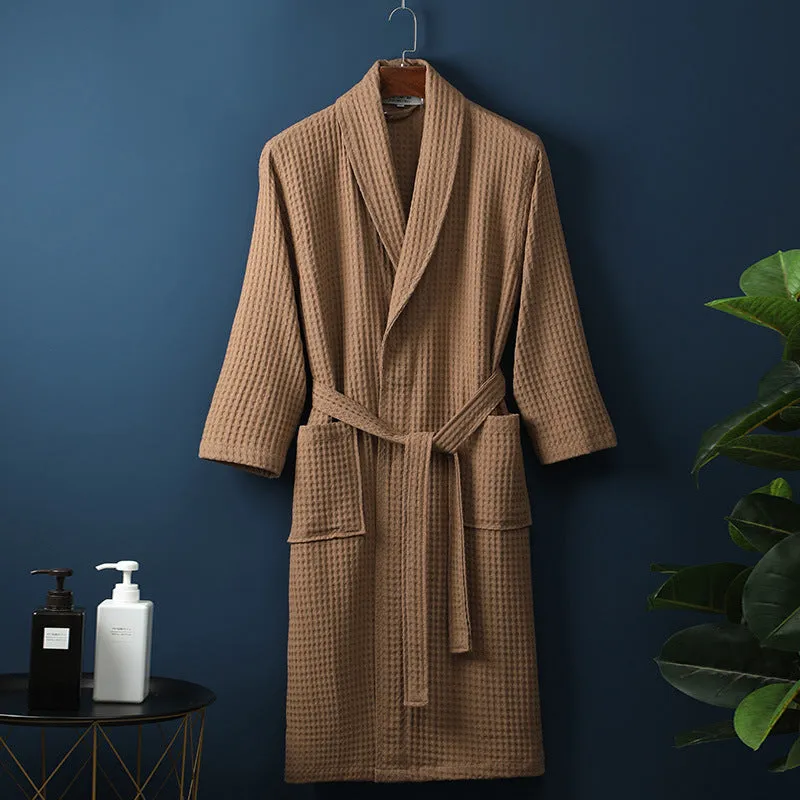 Cotton Waffle Bathrobe
