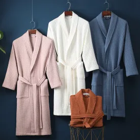 Cotton Waffle Bathrobe