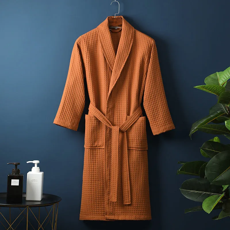 Cotton Waffle Bathrobe