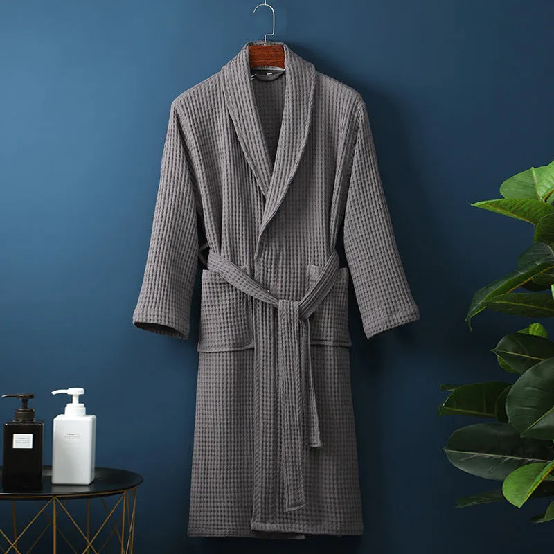 Cotton Waffle Bathrobe