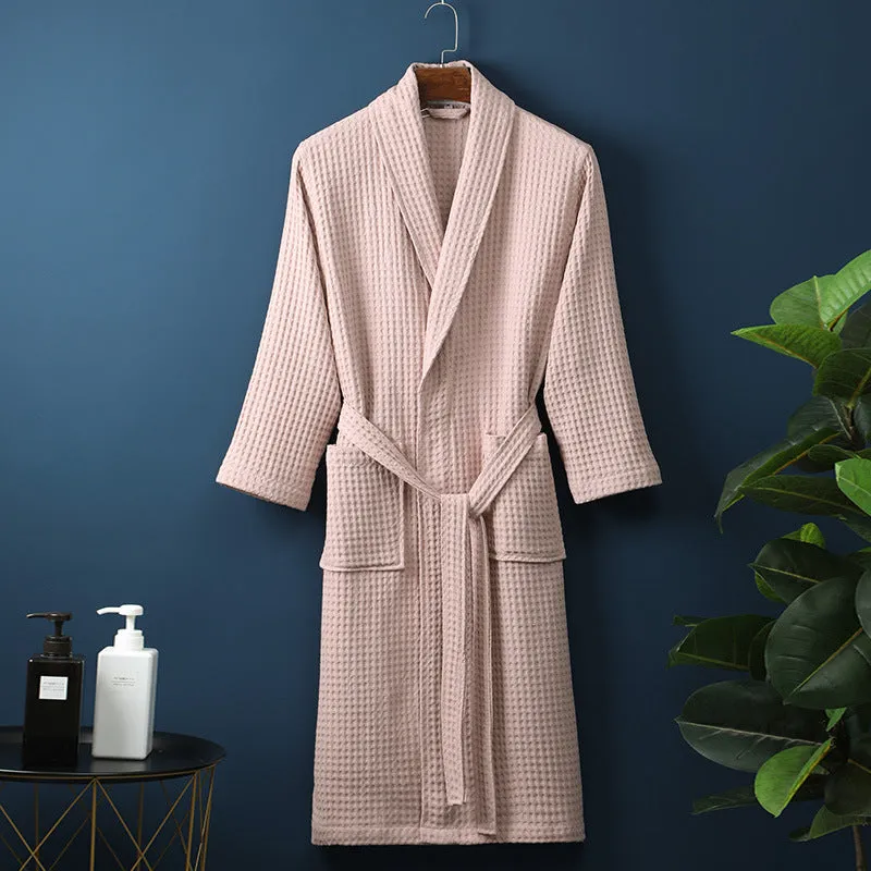 Cotton Waffle Bathrobe