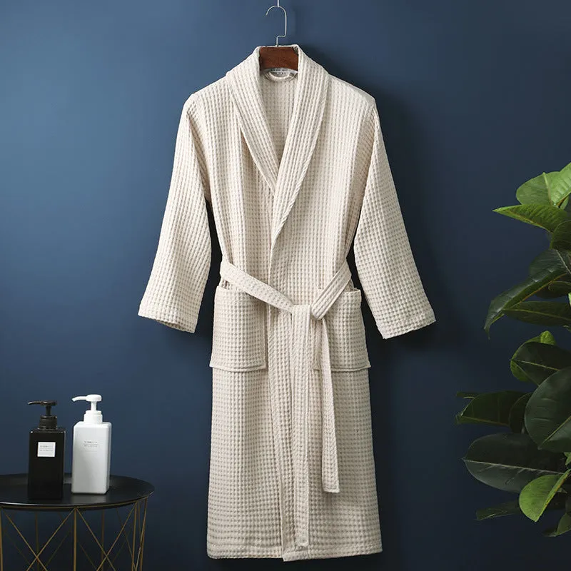Cotton Waffle Bathrobe