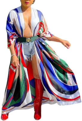 cu4eve Summer Cardigan For Women Lightweight Satin Open Front Long Kimono Swimsuit Cover Ups Silk Robe Plus Size