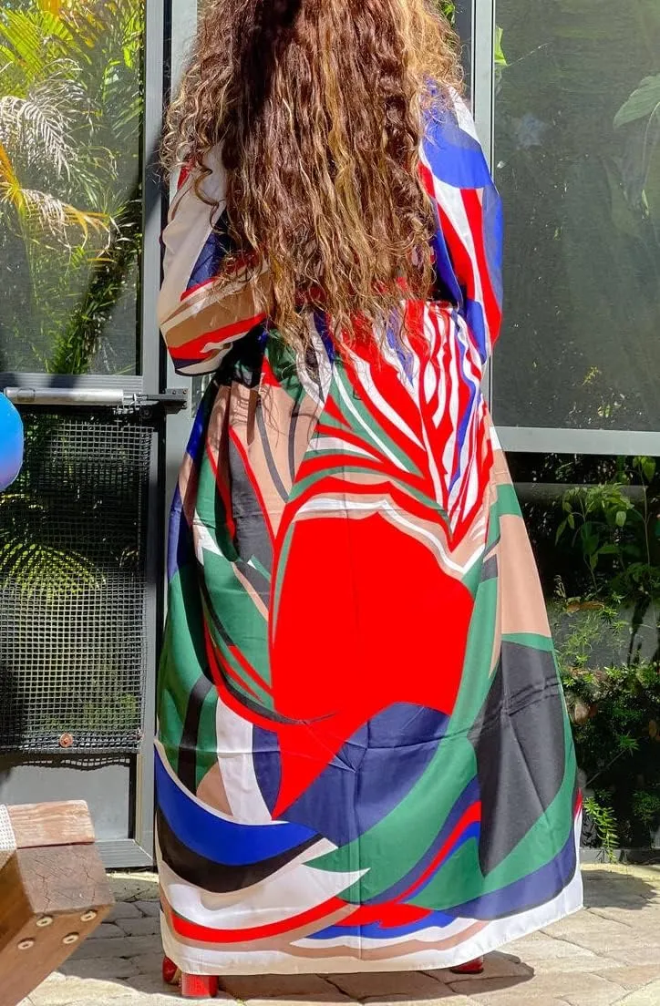 cu4eve Summer Cardigan For Women Lightweight Satin Open Front Long Kimono Swimsuit Cover Ups Silk Robe Plus Size