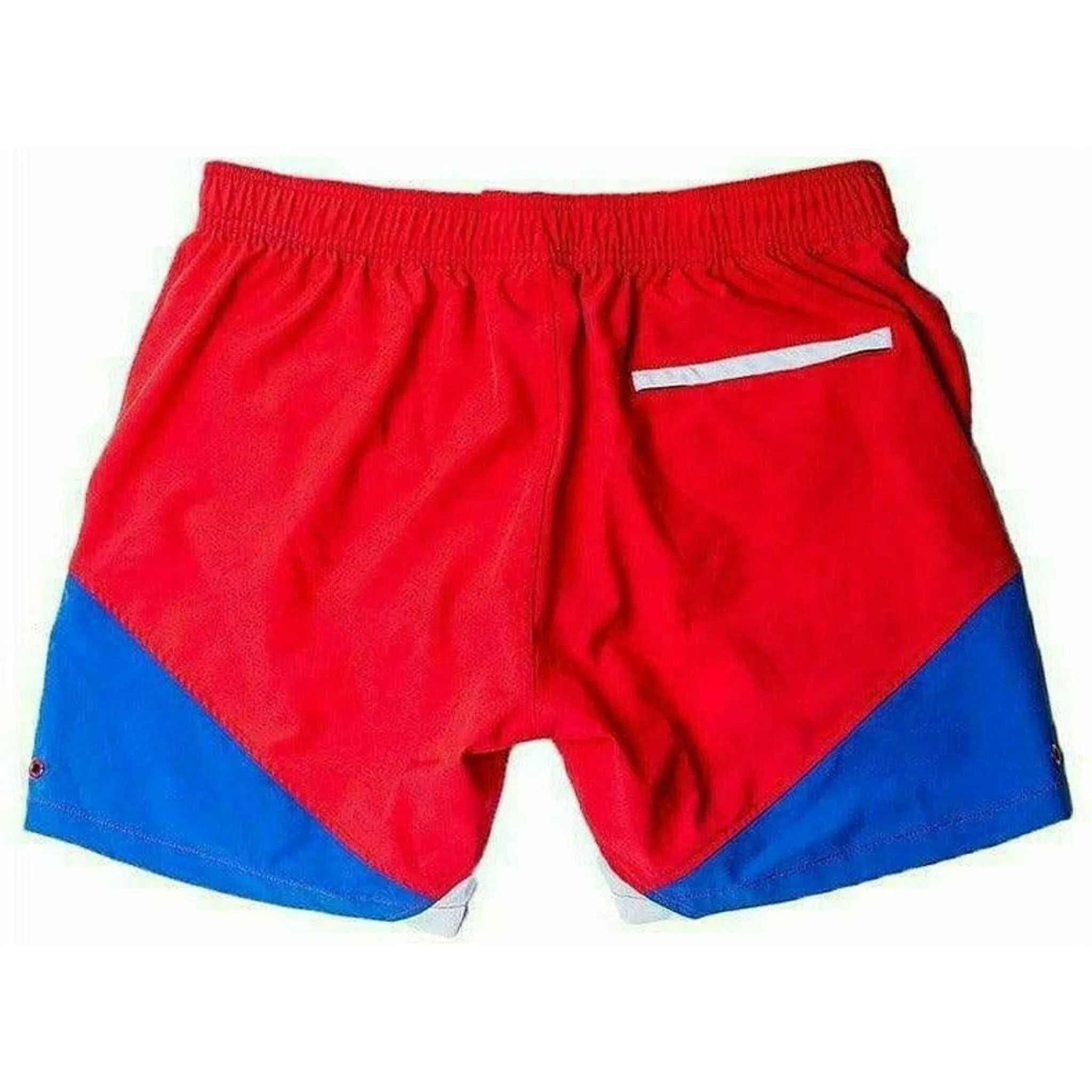 Eco-Friendly Quick Dry UV Protection Red Beach Shorts "Butterfly"