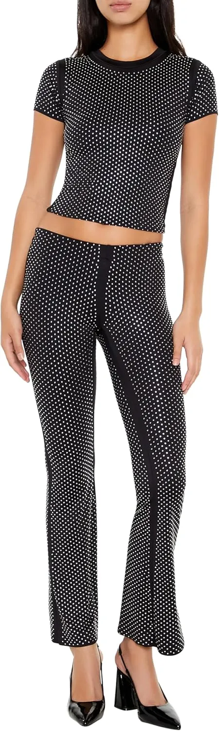 Forever 21 Women's Contour Sculpt Rhinestone Tee