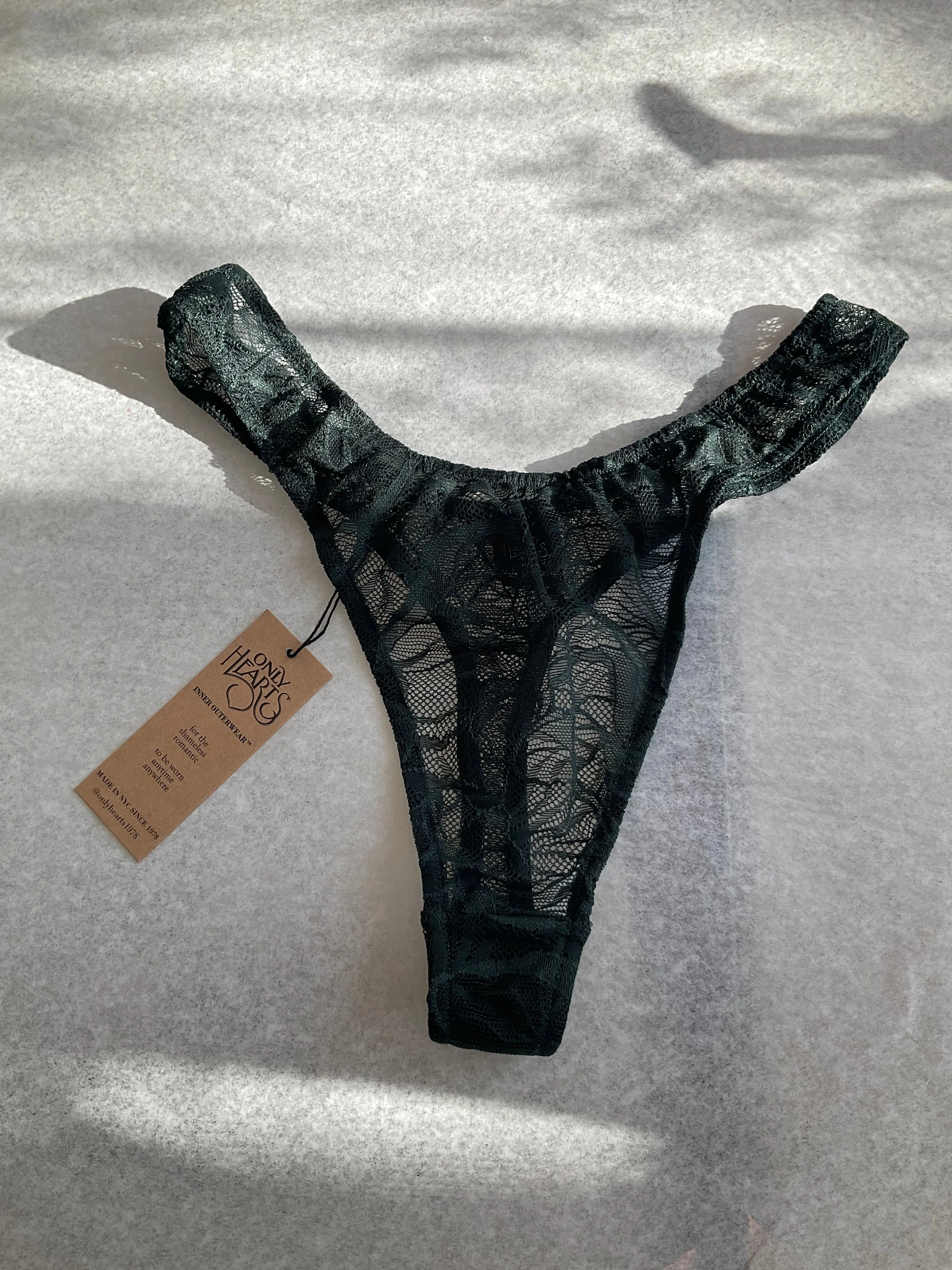 Go Ask Alice Vintage Thong BY Only Hearts in Juniper & Mycena - S-L