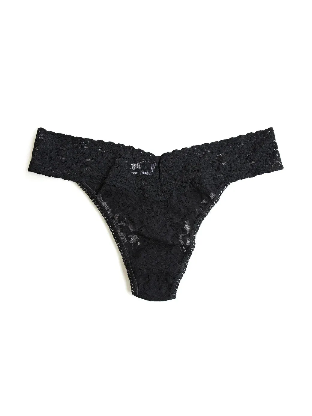 Hanky Panky Signature Lace Original Rise Thong - Black