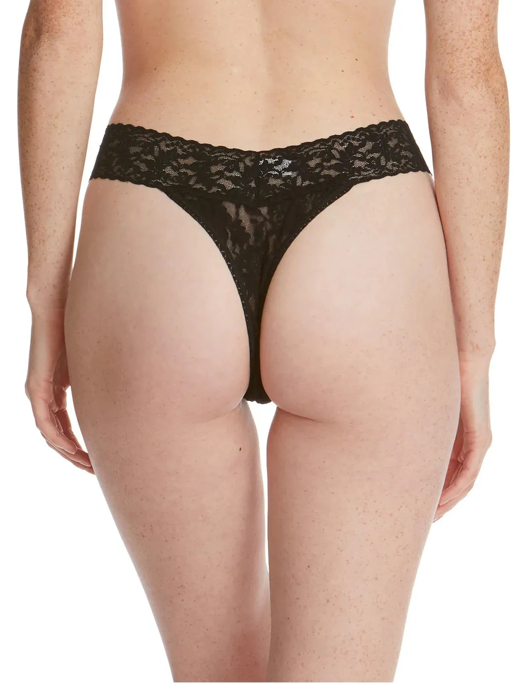 Hanky Panky Signature Lace Original Rise Thong - Black
