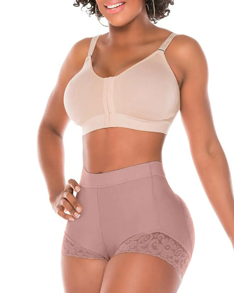 High Waist Lace Tummy Controlshaping Shorts