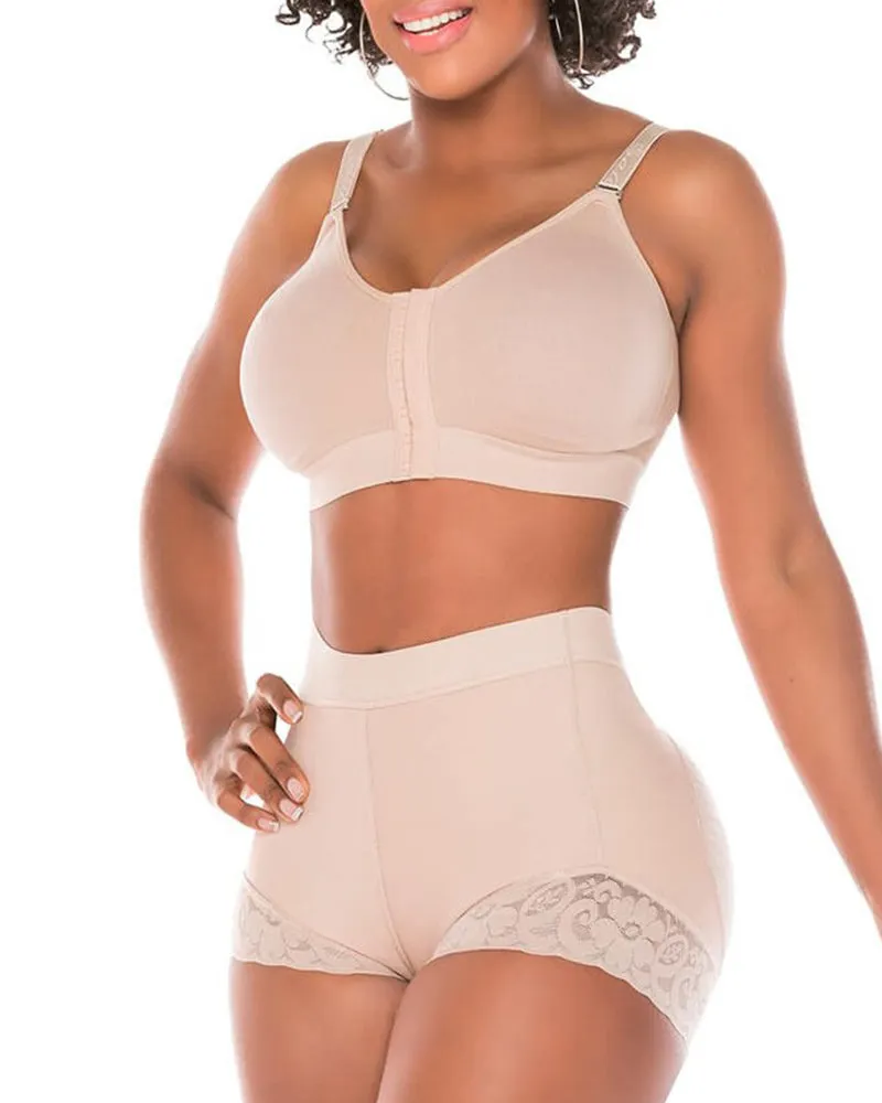 High Waist Lace Tummy Controlshaping Shorts