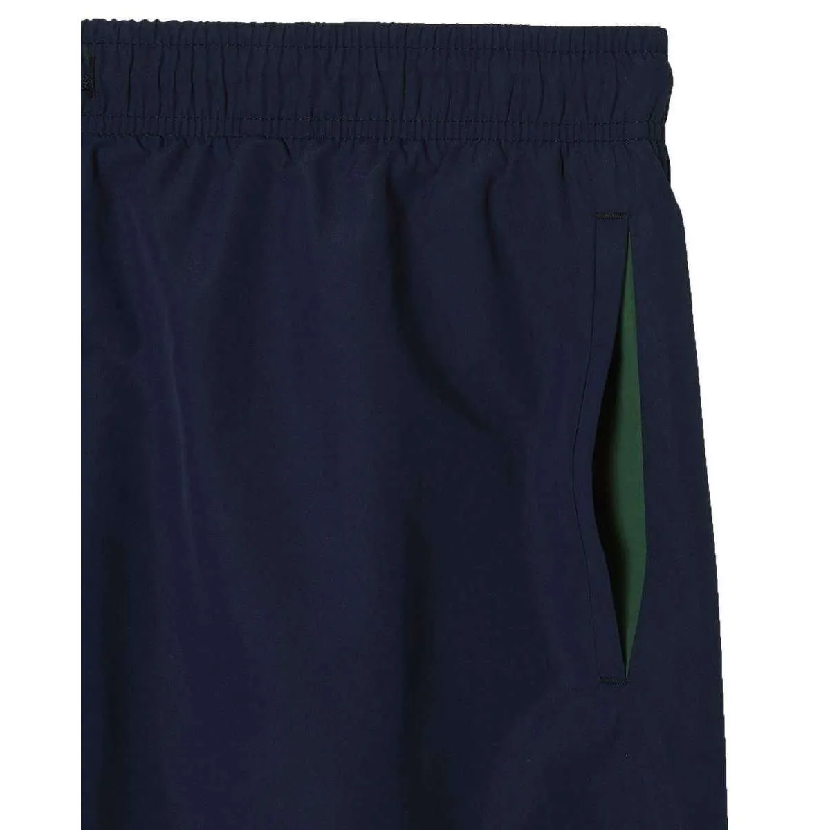 Lacoste Light Quick Dry Swim Shorts - Navy Blue/Green