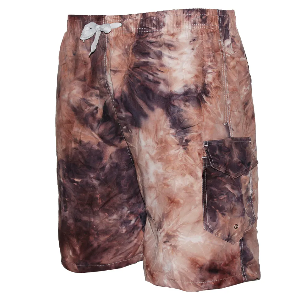 LeeHanTon Mens Swim Trunks Dry Fit Elastic Waist Drawstring Suit Beach Shorts