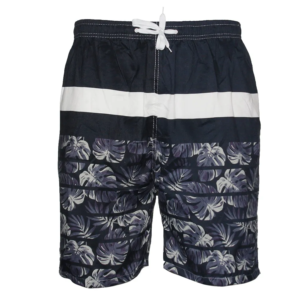 LeeHanTon Mens Swim Trunks Dry Fit Elastic Waist Drawstring Suit Beach Shorts