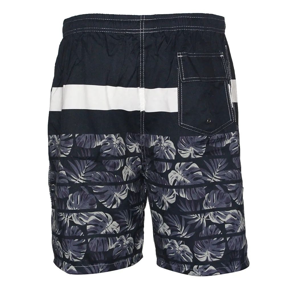 LeeHanTon Mens Swim Trunks Dry Fit Elastic Waist Drawstring Suit Beach Shorts