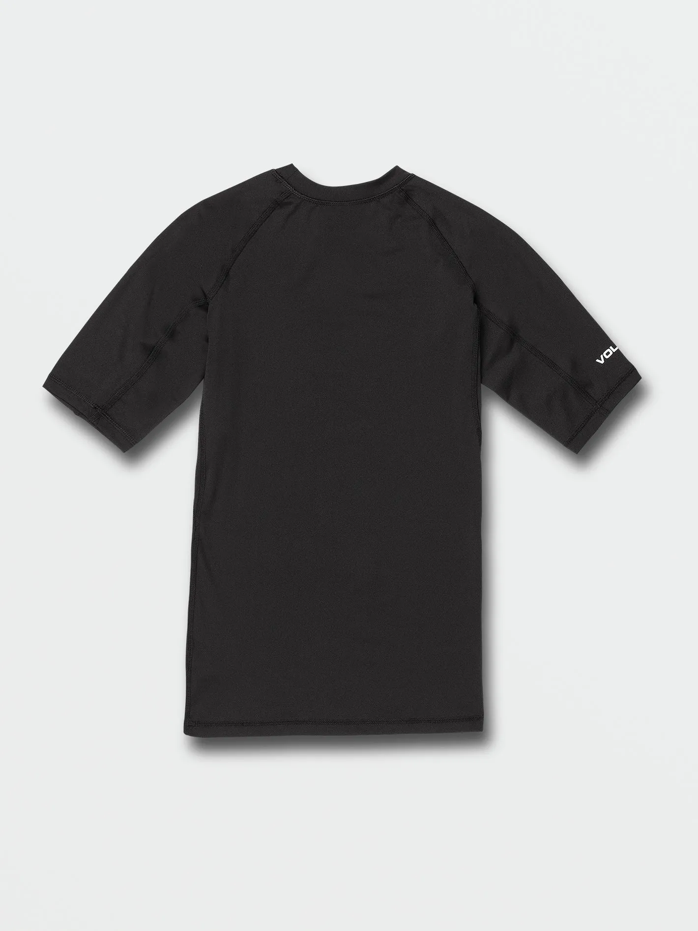 Lido Solid Short Sleeve UPF 50 Rashguard - Black