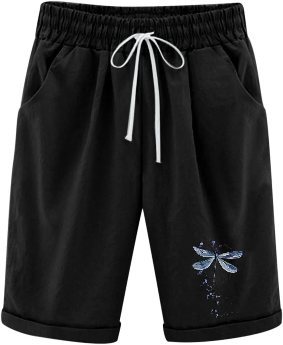 Linen Short for Women Summer 2025 Solid Drawstring High Waist Wide Leg Workout Shorts Tropical Vacation Outfits Women