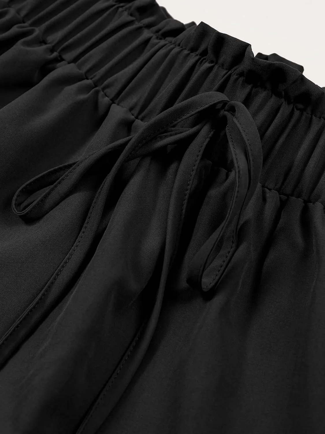 Long Skirts for Women High Elastic Waist Skirt Casual Summer Fake Drawstring Floral Pleated A Line Boho Cute Skirts 8627