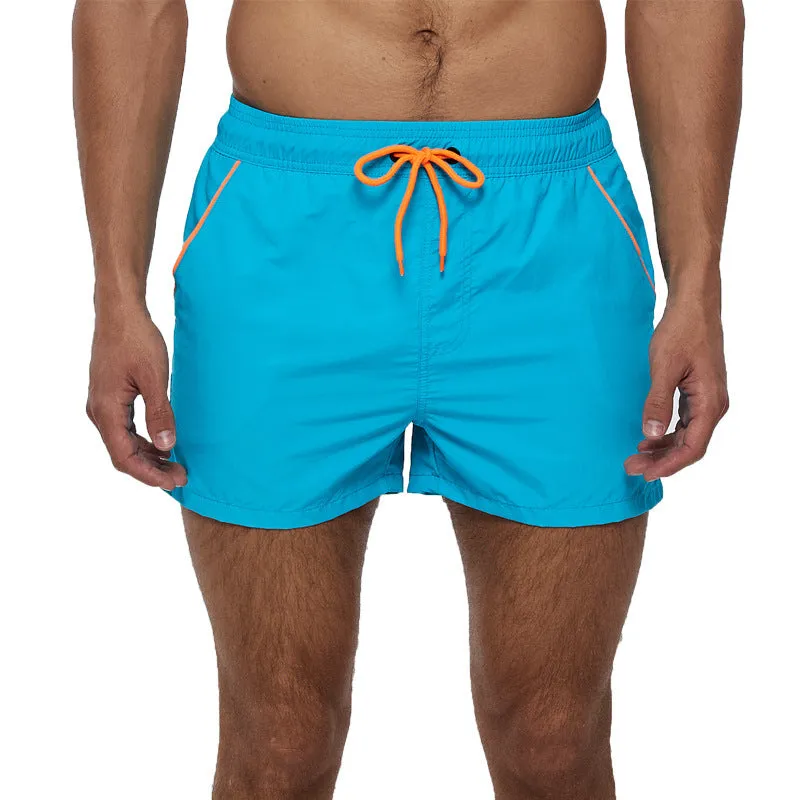 Luexco Men's Quick Dry Shorts Zip Pocket Mesh Drawstring
