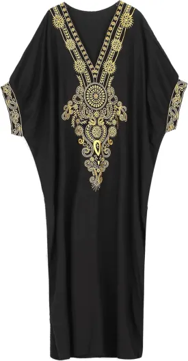 Moroccan Kaftan Dresses for Women Plus Size Caftans Loungewear Embroidered Beach Kaftan Cover up moomoo House Dress