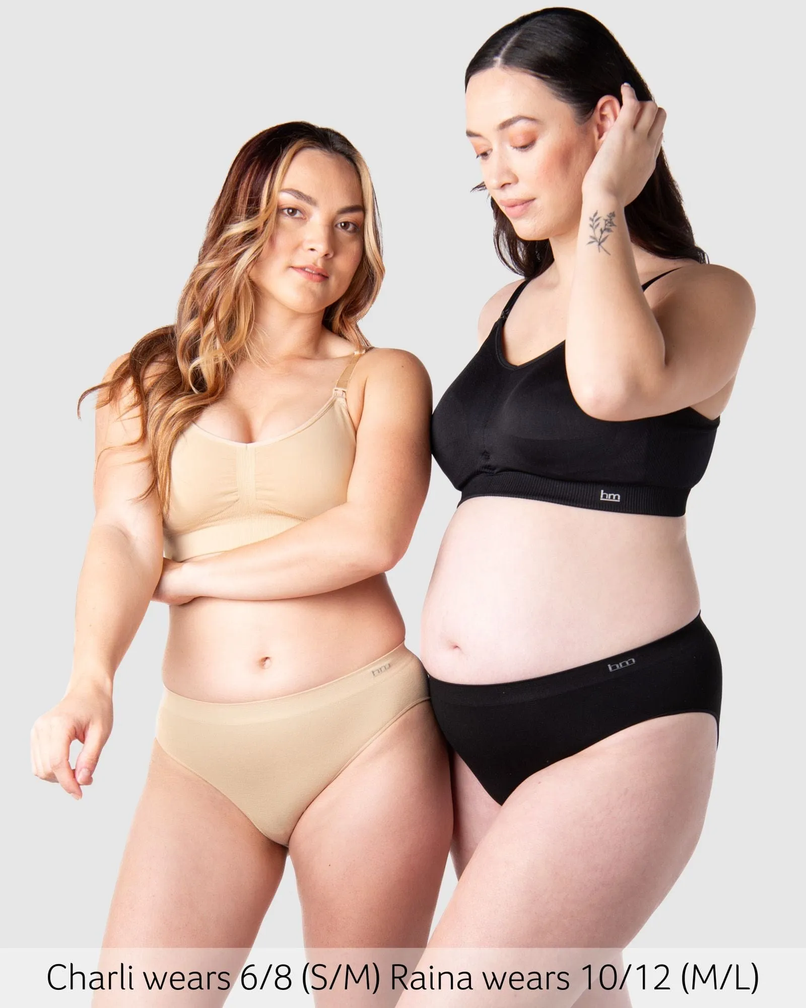 My Necessity Seamless Bikini Brief - Black & Cashmere 2PK