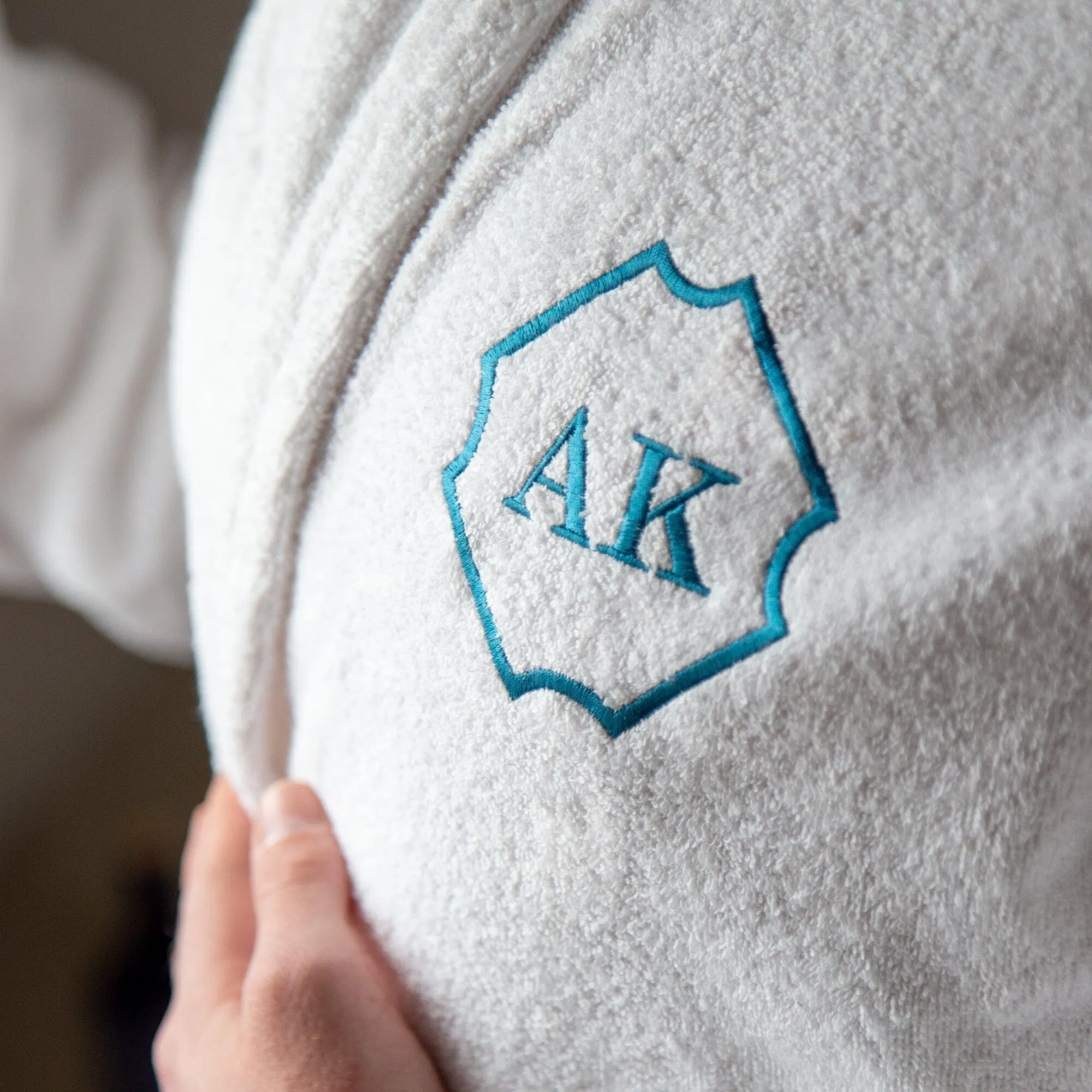 Personalised Cotton Monogrammed Bathrobe