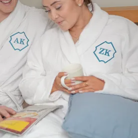 Personalised Cotton Monogrammed Bathrobe