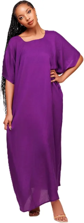 Plain Baati, African Dress for Women, Maxi Dress, Kaftan, Bata & Moo Moo Casual Dresses for Women (52-Inch Long)