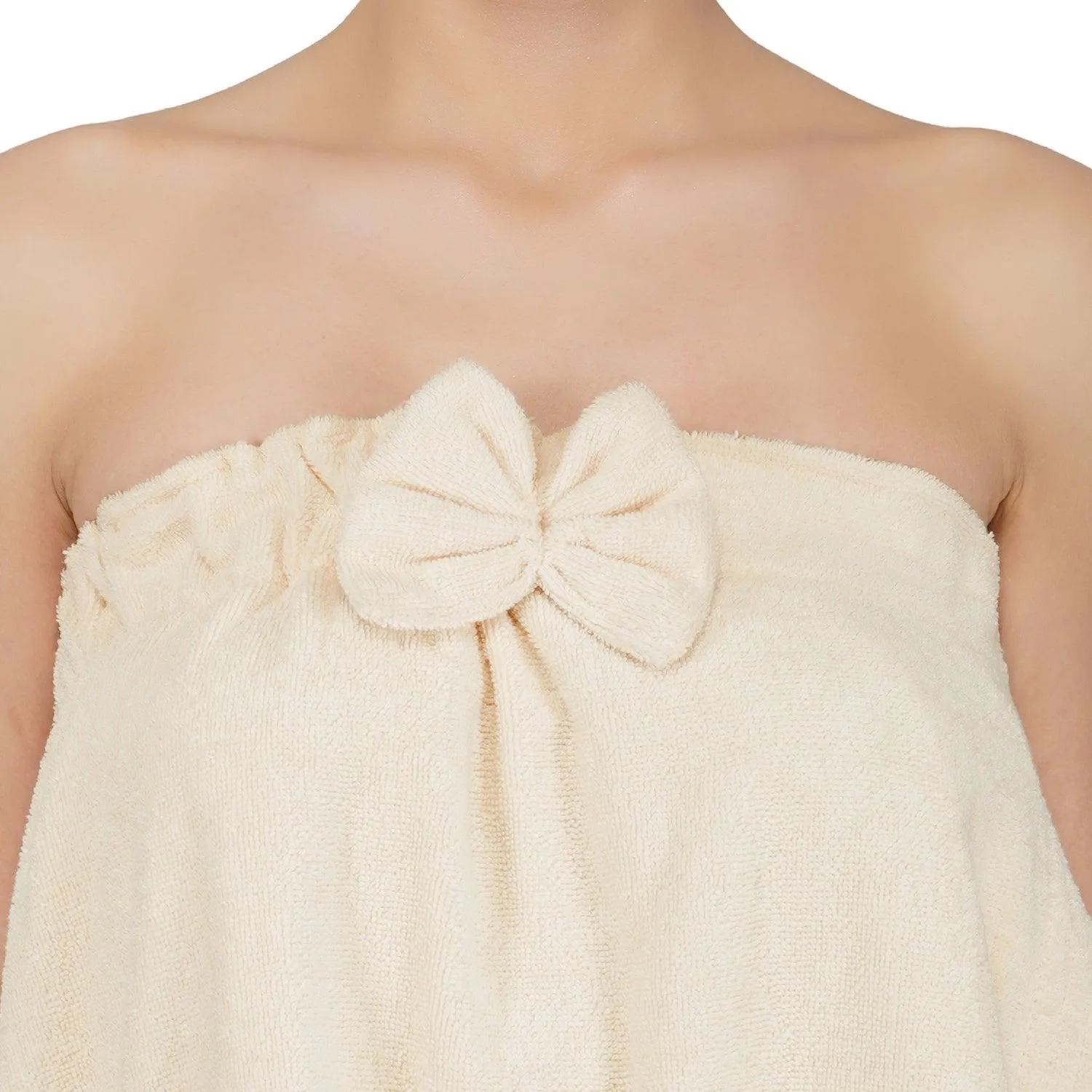 Rangoli Women Cotton Body Wrap Bath Towel With Shower Cap