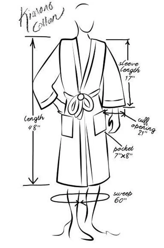 Robe, Waffle Weave Kimono Basic