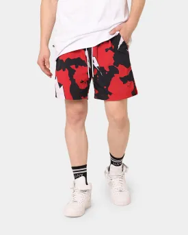 The Anti Order Storm Camo Beach Shorts Black/White/Red