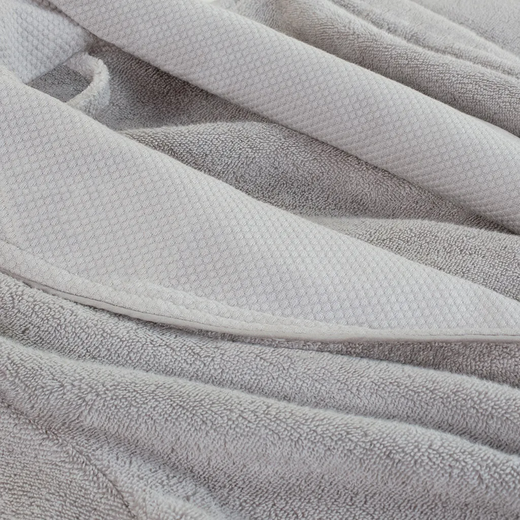 The Light Grey Plush Cotton Bathrobe