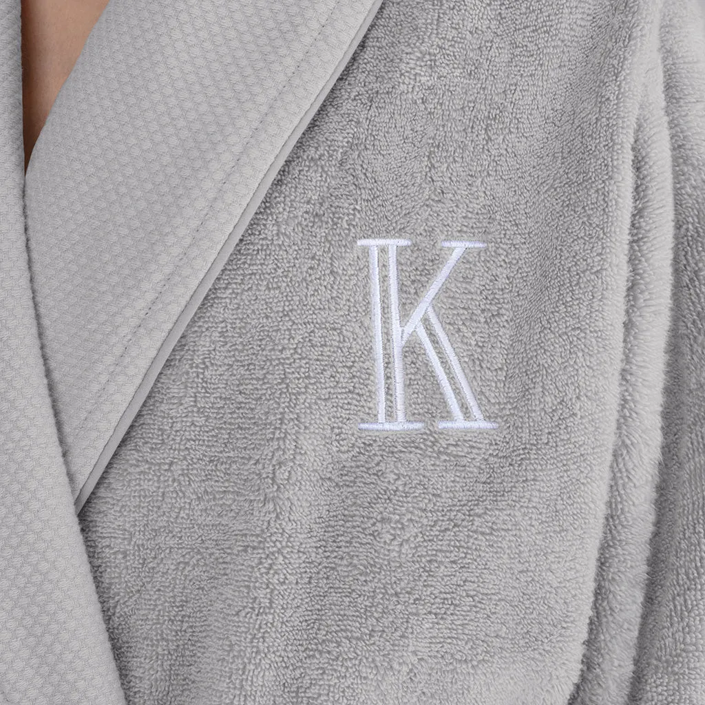 The Light Grey Plush Cotton Bathrobe