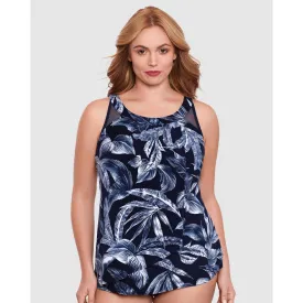 Tropica Toile Ursula High Neck Underwired Plus Size Tankini Top