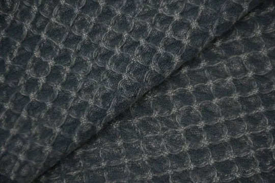 WAFFLE STONE WASHED BATHROBE