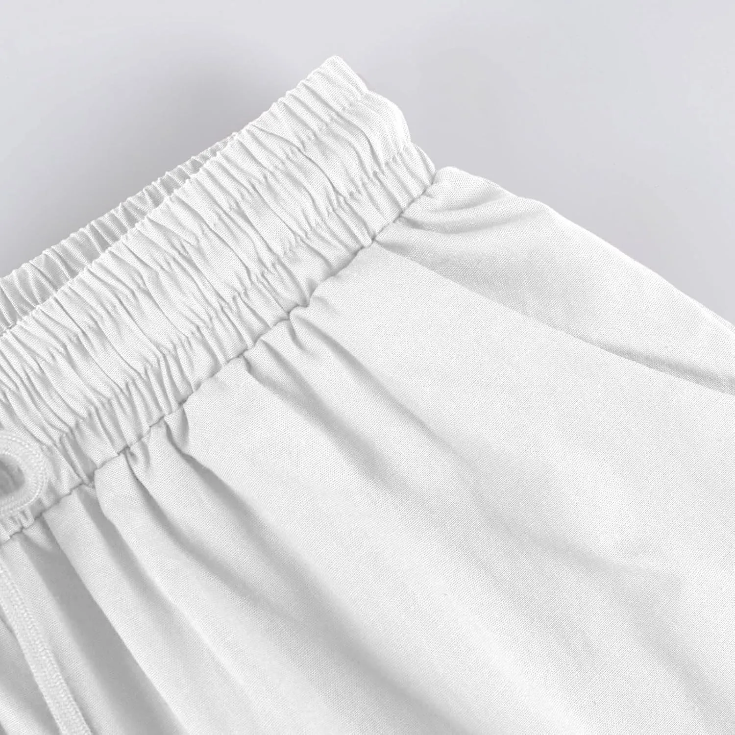 Women's Bermuda Shorts 2025 Summer Comfy Drawstring Pants Casual Knee Length Walking Long Shorts with Pockets