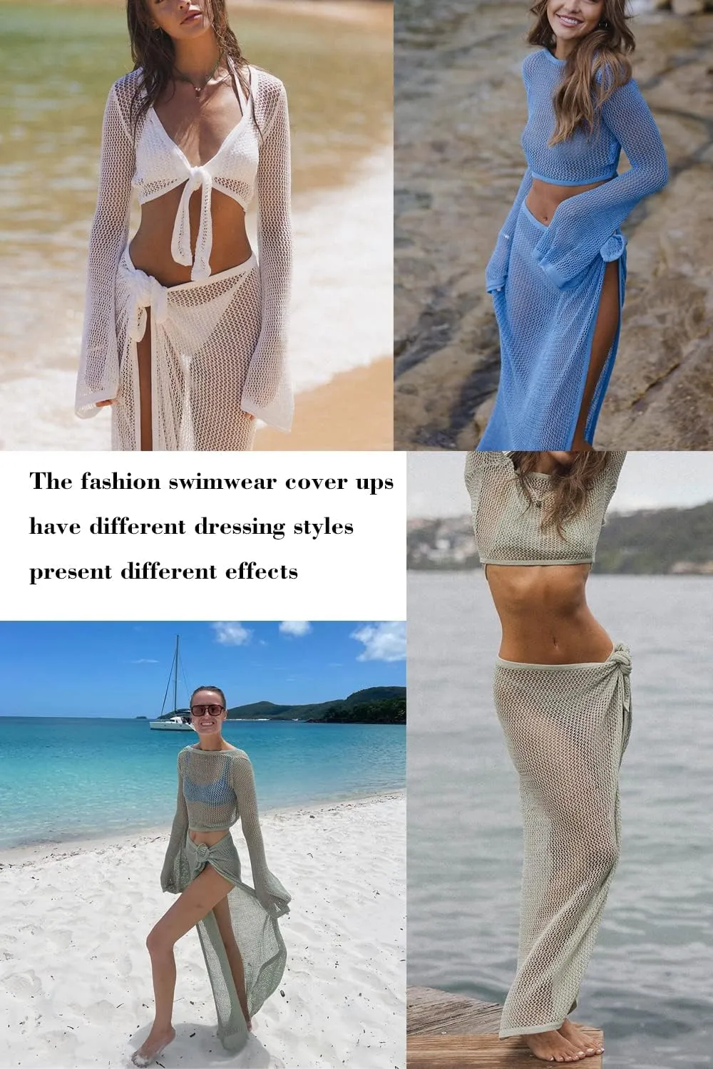 Women's Swimsuits Cover Ups Set for Crochet Bathing Suit Hollow Out 2 Piece Bikini Coverup Beach Swimwear